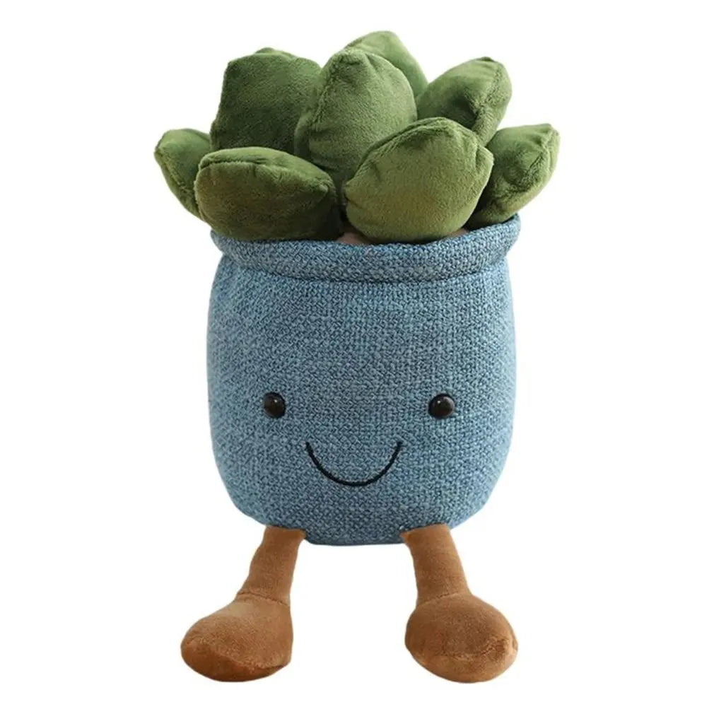 plush succulent plant Adorable Succulent Plush Pillow: Soft, Huggable Plant Decor Blue