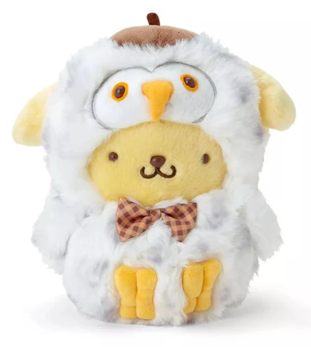 Sweet Pompompurin is dressed as an adorable white owl, combining his classic charm with the fluffiness of this woodland animal for an irresistibly cute look.


This White Owl Pompompurin Woodland Plushie is a delightful blend of Pompompurin's happy dog appeal and the cozy, calming spirit of a white owl. It’s a must-have addition to any collection or as the perfect gift for animal, Sanrio, and Pompompurin lovers!